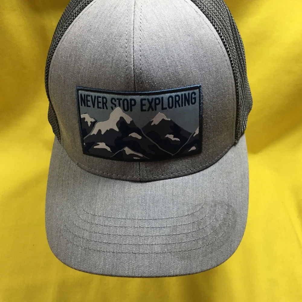 The North Face Grey 'Never Stop Exploring' Trucker Hat